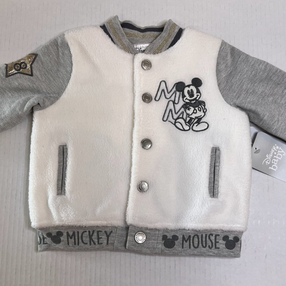 NWT Disney Baby Mickey Mouse Bomber Jacket Size 6-9 Months